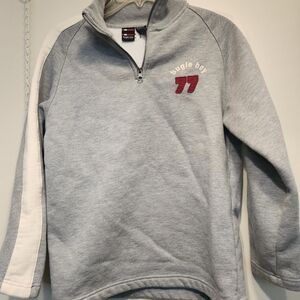 Gray and White Bugle Boy Pullover